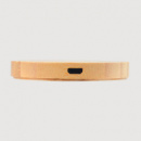 Arc Round Bamboo Wireless Charger+back