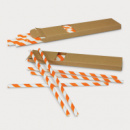 Paper Drinking Straws+Orange