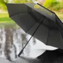 Swiss Peak Tornado 76cm Storm Umbrella+in use