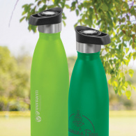 Mirage Powder Coated Vacuum Bottle (Push Button Lid) image