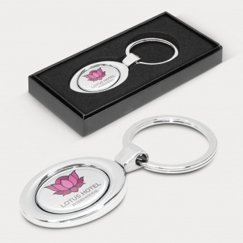 Oval Metal Key Ring