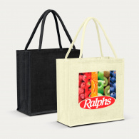 Monza Jute Tote Bag (Colour Match) image