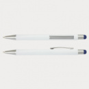 Lancer Stylus Pen White Barrel+Dark Blue