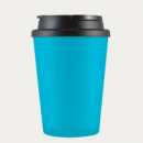 Aroma Coffee Cup Handle Lid+Light Blue