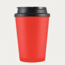 Aroma Coffee Cup Handle Lid+Red