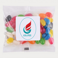 Assorted Colour Mini Jelly Beans in 50g Cello Bag image