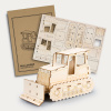 BRANDCRAFT Bulldozer Wooden Model