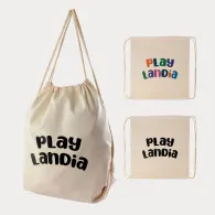 Calico Drawstring Library Backpack image