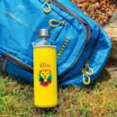 Capri Glass Bottle with Neoprene Sleeve+in use