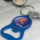 Chevron Bottle Opener Key Ring+in use