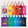 Coloured Cotton Short Handle Tote Bag