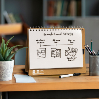 Desk Whiteboard Notebook