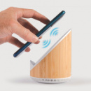 Fresco Speaker Wireless Charger+in use