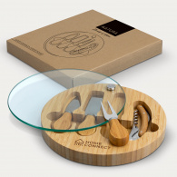 Glass & Bamboo Cheese Board image