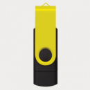 Helix 16GB Dual Flash Drive+Yellow