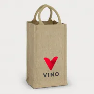 Jute Four Bottle Wine Carrier image