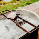 Keepsake Bath Caddy+in use