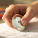 Pencil Sharpener with Eraser+in use