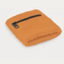 Wrist Sweat Band with Pocket+Orange