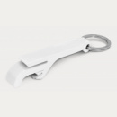 Snappy Bottle Opener Key Ring+White