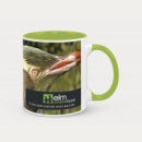 Two Tone Madrid Mug+Bright Green