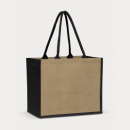 Torino Jute Tote Bag+Black