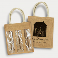 Serena Jute Triple Wine Carrier image