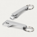 Snappy Metal Bottle Opener Key Ring+Silver