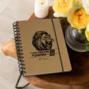 Sugarcane Paper Spiral Notebook+in use